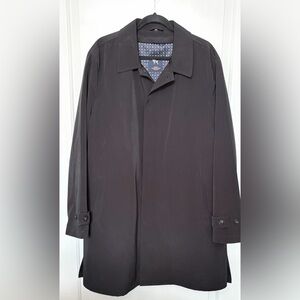 Hart Schaffner Marx Wool Cashmere Black Top Coat